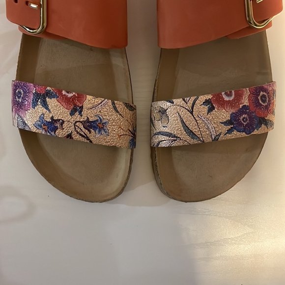 Bos & Co - LAPO in Mandarin made in Italy arch support  cork sandal wedge sz 10 - Picture 5 of 10